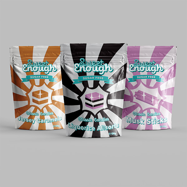 Sweet Enough packaging Mockup